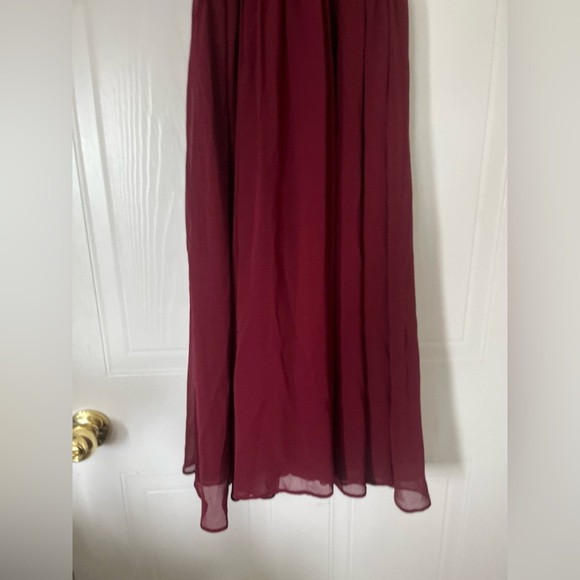 ASOS WEDDING Chiffon Bandeau Midi Dress - Picture 8 of 9